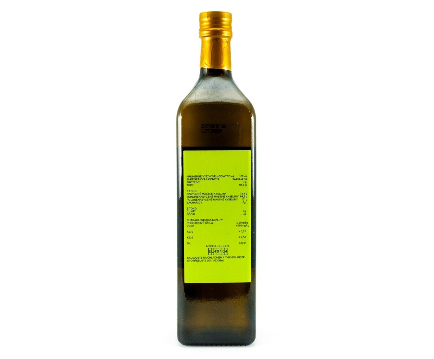 Evoilino Korfu Extra panenský olivový olej 0,3% 1 l - sklo - Obrázek 3