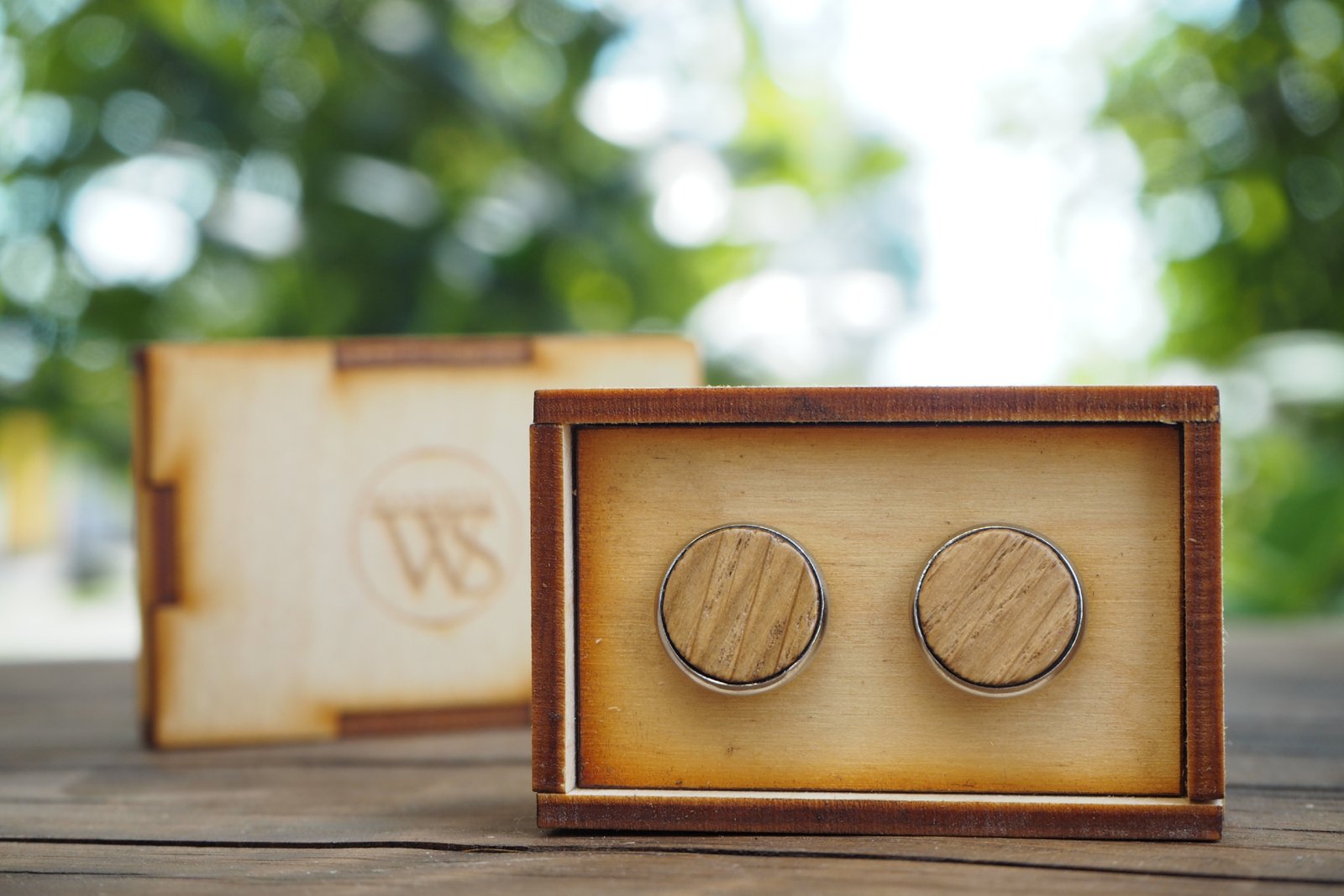 Wood Style Manžetové knoflíčky Dub