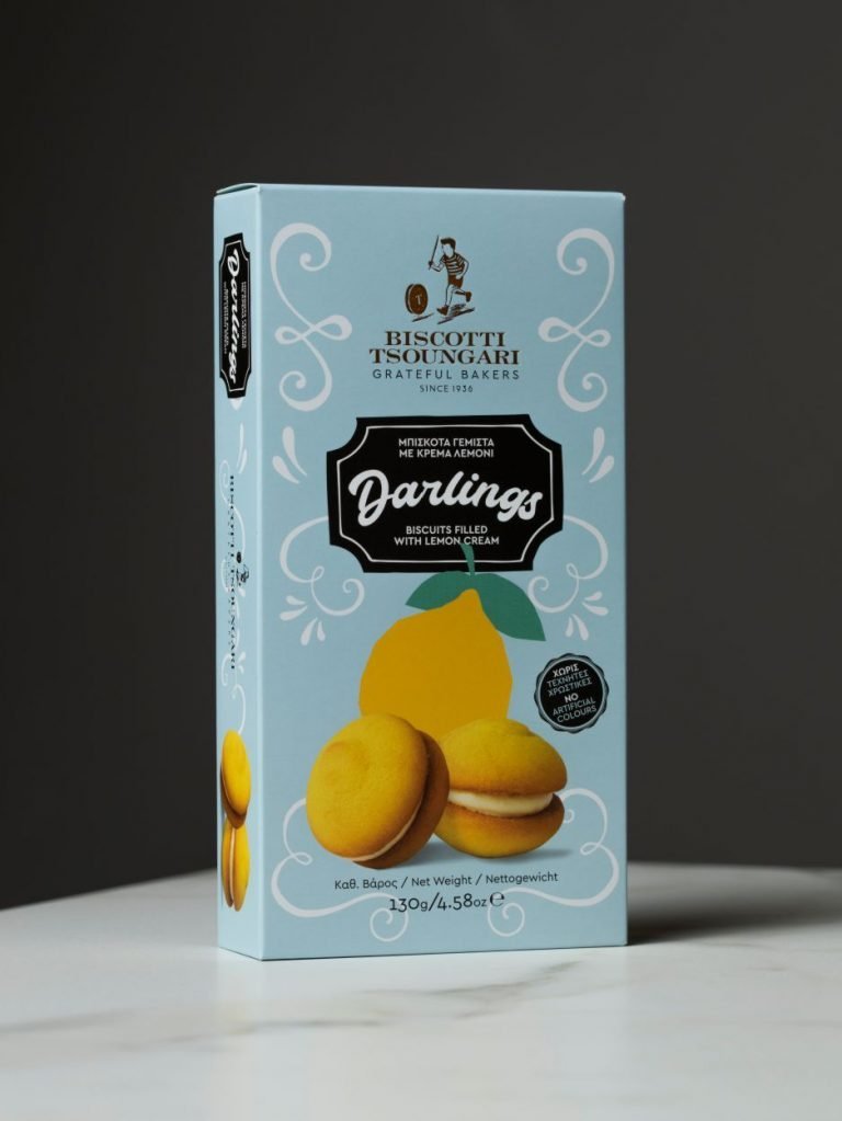Biscotti Tsoungari Darlings plněné sušenky citronové 140 g - Obrázek 2