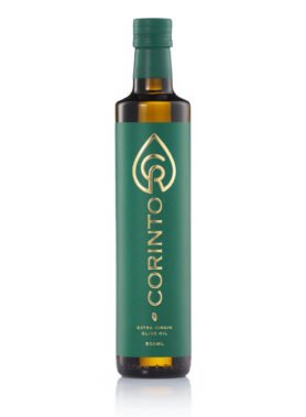 CORINTO Peloponés Extra panenský olivový olej (MANAKI) 0,3% 500 ml – sklo