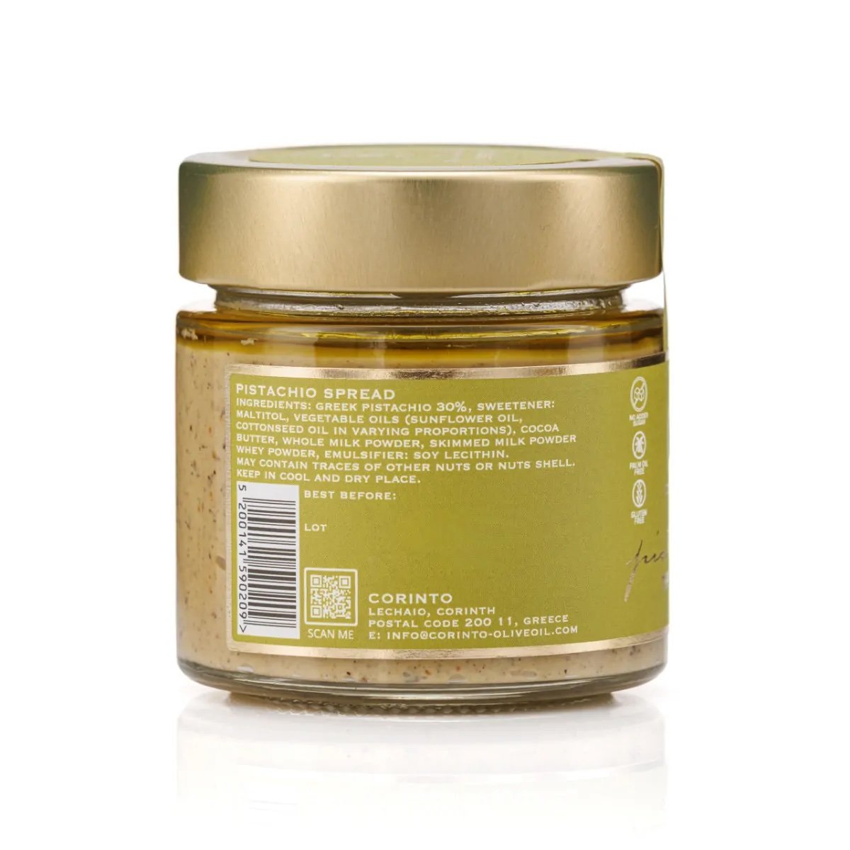 CORINTO Pistáciový krém SPREAD bez cukru 200 g - Obrázek 5