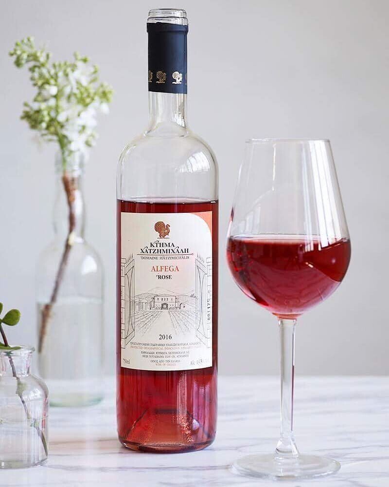 Domaine Hatzimichalis Hadzimichalis růžové víno Alfega Rose suché 2023 13% 750ml - Obrázek 4