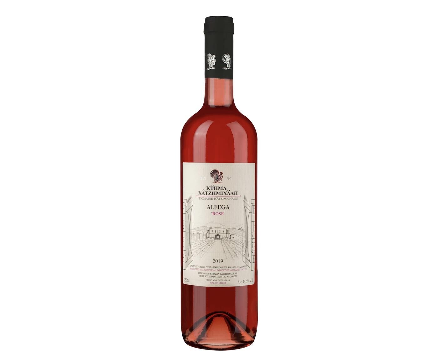 Domaine Hatzimichalis Hadzimichalis růžové víno Alfega Rose suché 2023 13% 750ml