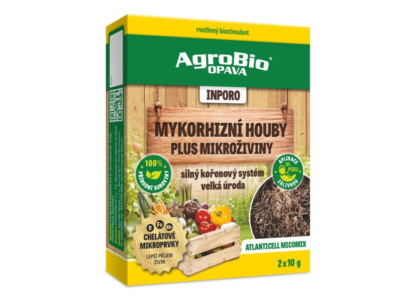 AgroBio INPORO Mykorhizní houby PLUS MIKROŽIVINY 2x10 g