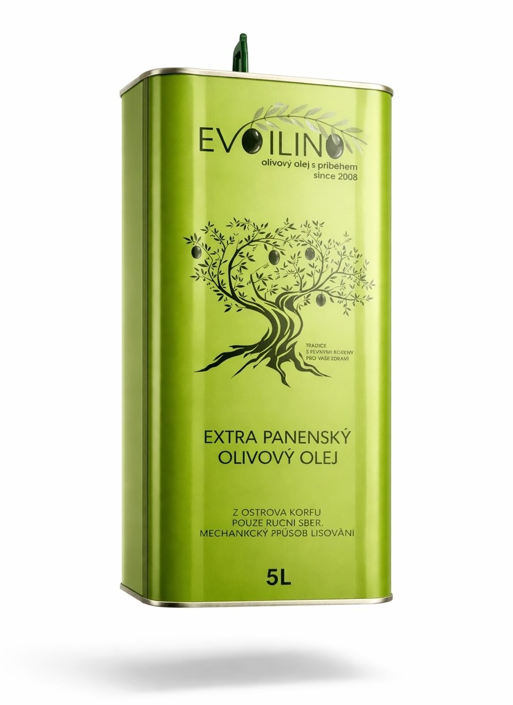 Evoilino Korfu Extra panenský olivový olej 0,3% 5 l – plech