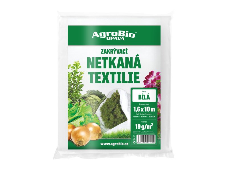 AgroBio Bílá netkaná textilie 1,6x10 m