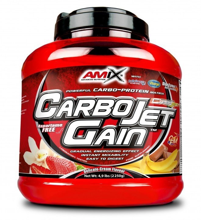 Amix CarboJet Gain, 2250 g Příchuť: Čokoláda