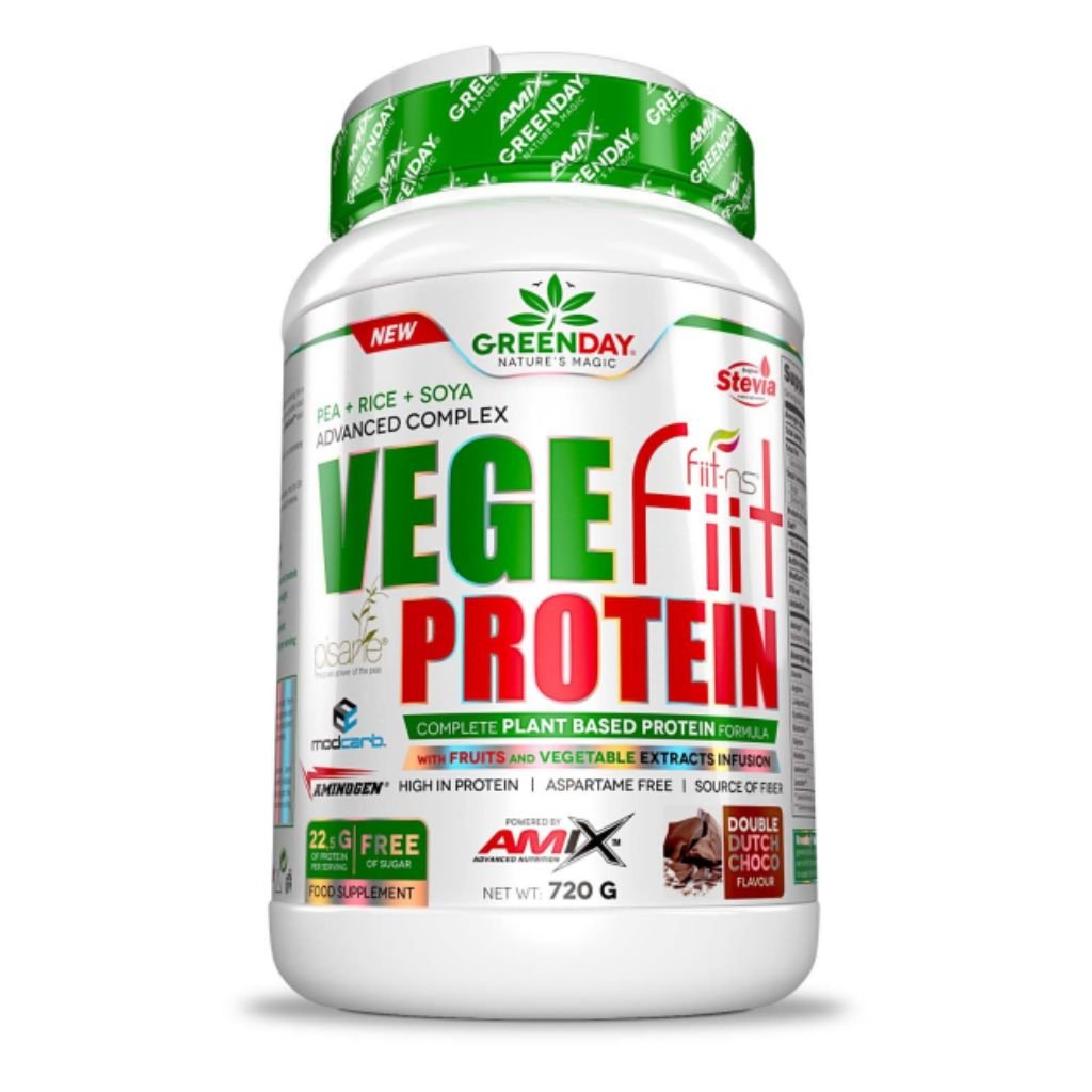 AMIX GreenDay Vegefiit Protein, 720 g Příchuť: Dvojitá čokoláda
