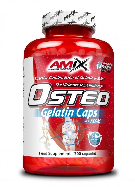 Amix OsteoGelatin + MSM Množství: 200 kapslí