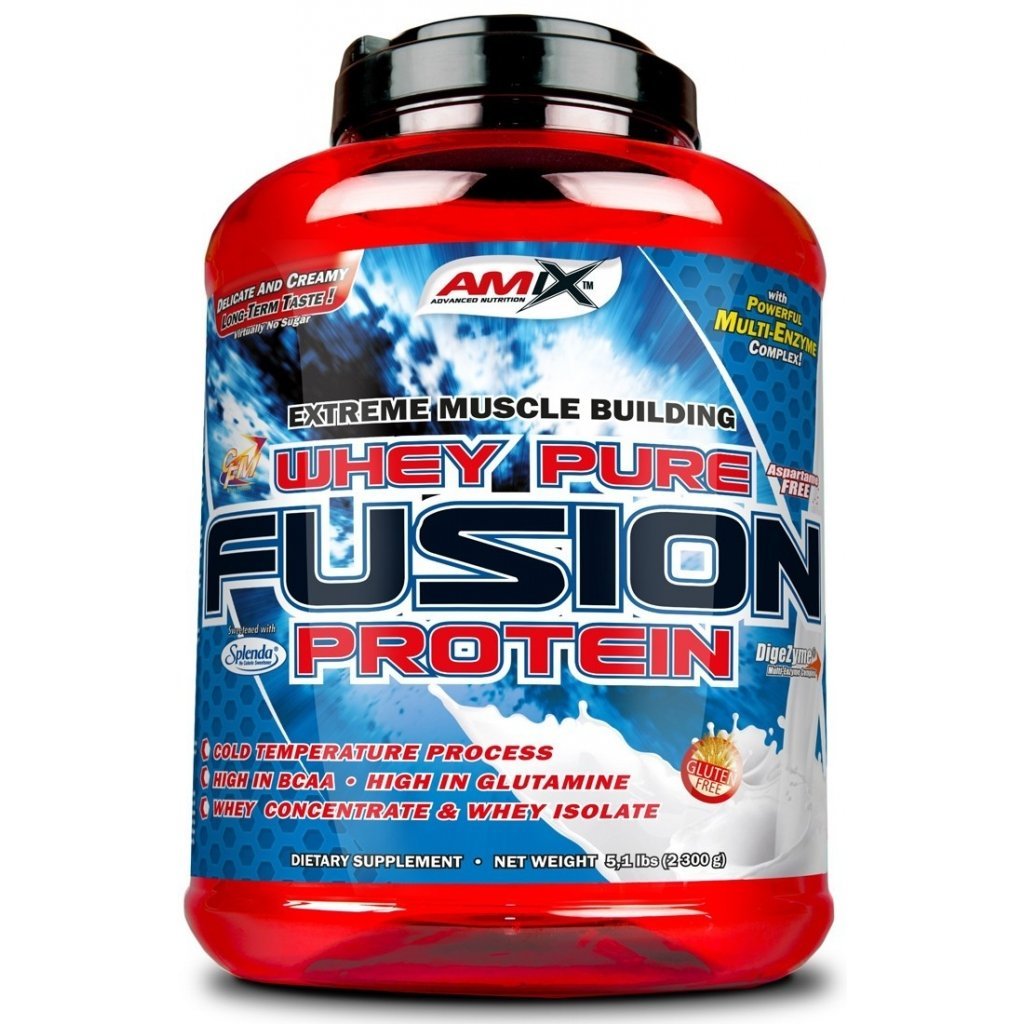 AMIX Whey Pure Fusion Protein 2300 g Příchuť: Čokoláda/Arašídy/Karamel