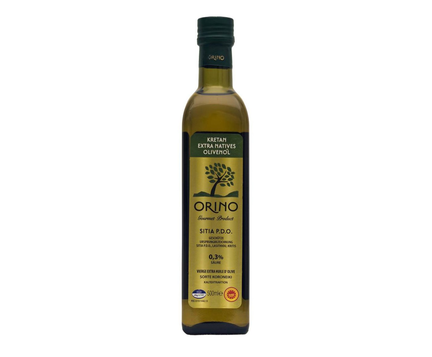 Orino Sithia Orino Sitia P.D.O. Kréta Extra panenský olivový olej 0,3% 500 ml – sklo