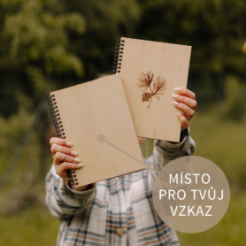 Wood Book- Vlastní motiv Velikost: A5