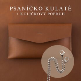 Wood Style Psaníčko Kulaté - Hnědé Popruh: Kuličkový