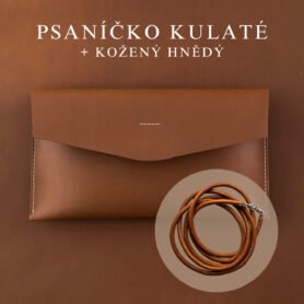 Wood Style Psaníčko Kulaté - Hnědé Popruh: Kožený Hnědý