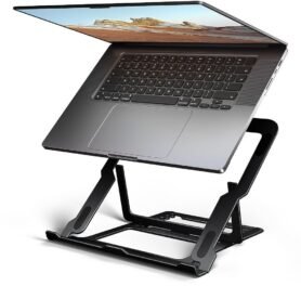 AXAGON STND-LAB hliníkový stojan na notebook 10"-17.3" nastavitelná výška, černý