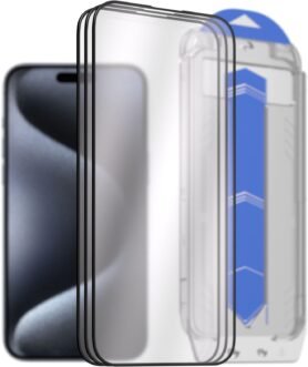 AlzaGuard 2.5D Glass EasyFit DustFree pro iPhone 15 Pro