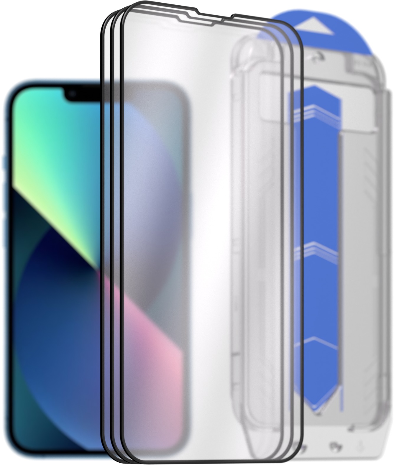 AlzaGuard 2.5D Glass EasyFit DustFree pro iPhone 13 / 13 Pro / 14 / 16e / 17e