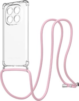 AlzaGuard Luxe Lanyard Case pro Xiaomi Redmi Note 14 Pro 5G růžový