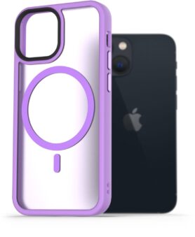 AlzaGuard Matte Case Compatible with MagSafe pro iPhone 13 Mini světle fialový