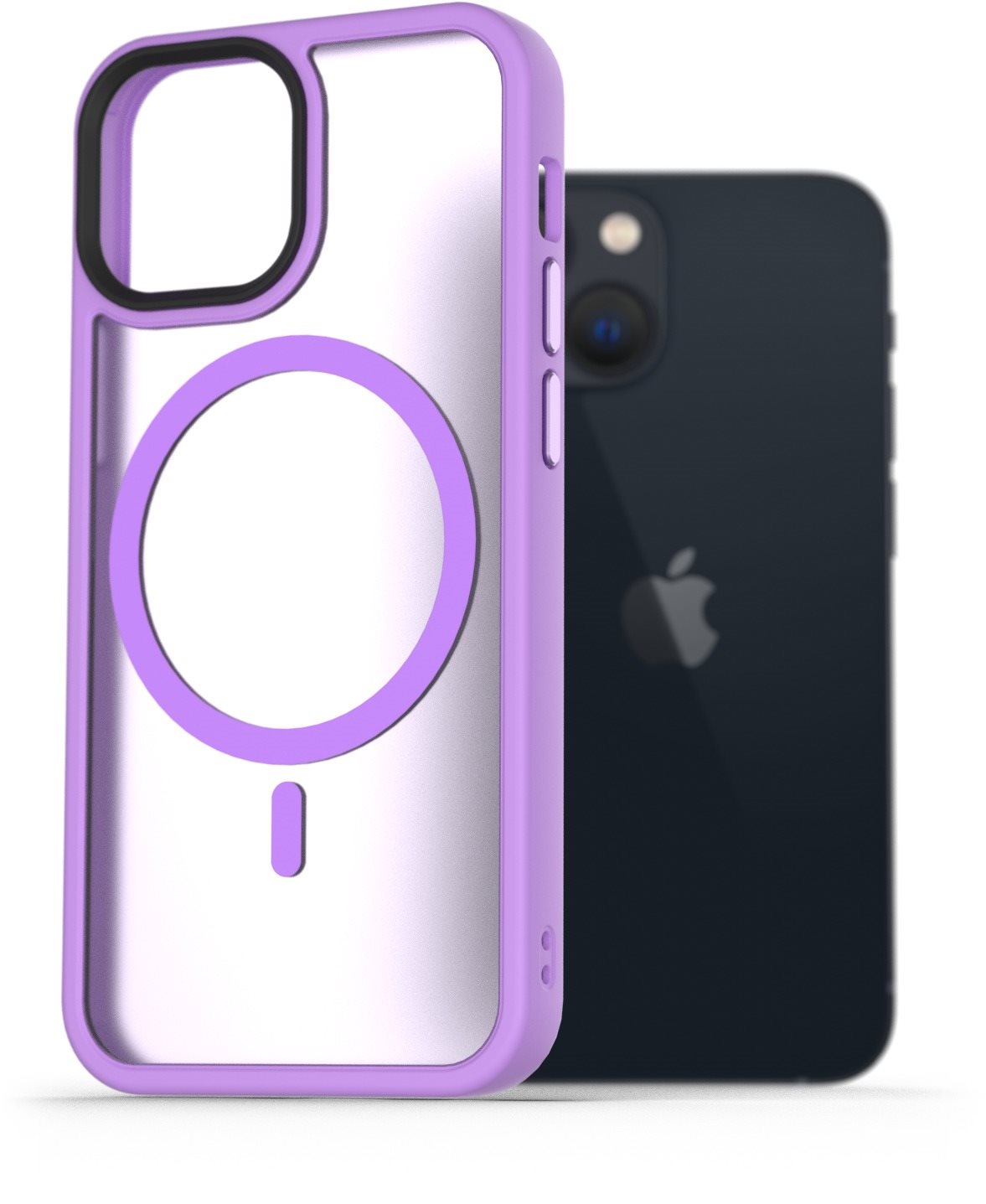 AlzaGuard Matte Case Compatible with MagSafe pro iPhone 13 Mini světle fialový