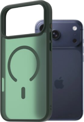 AlzaGuard Matte Case Compatible with Magsafe pro iPhone 17 Pro Max tmavě zelený