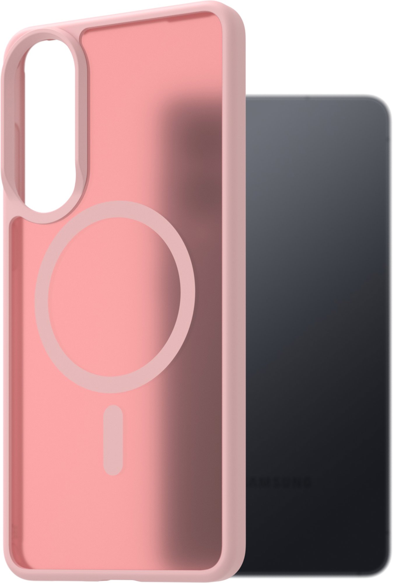 AlzaGuard Matte Case Compatible with Magsafe pro Samsung Galaxy S25 EDGE růžový