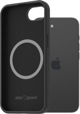 AlzaGuard Silicone Case Compatible with Magsafe pro iPhone 16e / 17e černý