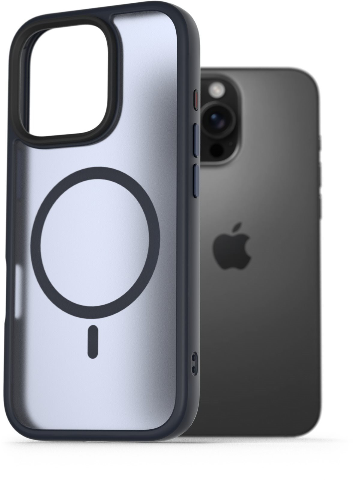 AlzaGuard Matte Case Compatible with Magsafe pro iPhone 16 Pro tmavě modrý