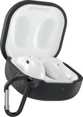 AlzaGuard Premium Silicone Case pro Samsung Galaxy Buds Live / Pro / FE / 2 / 2 Pro černé