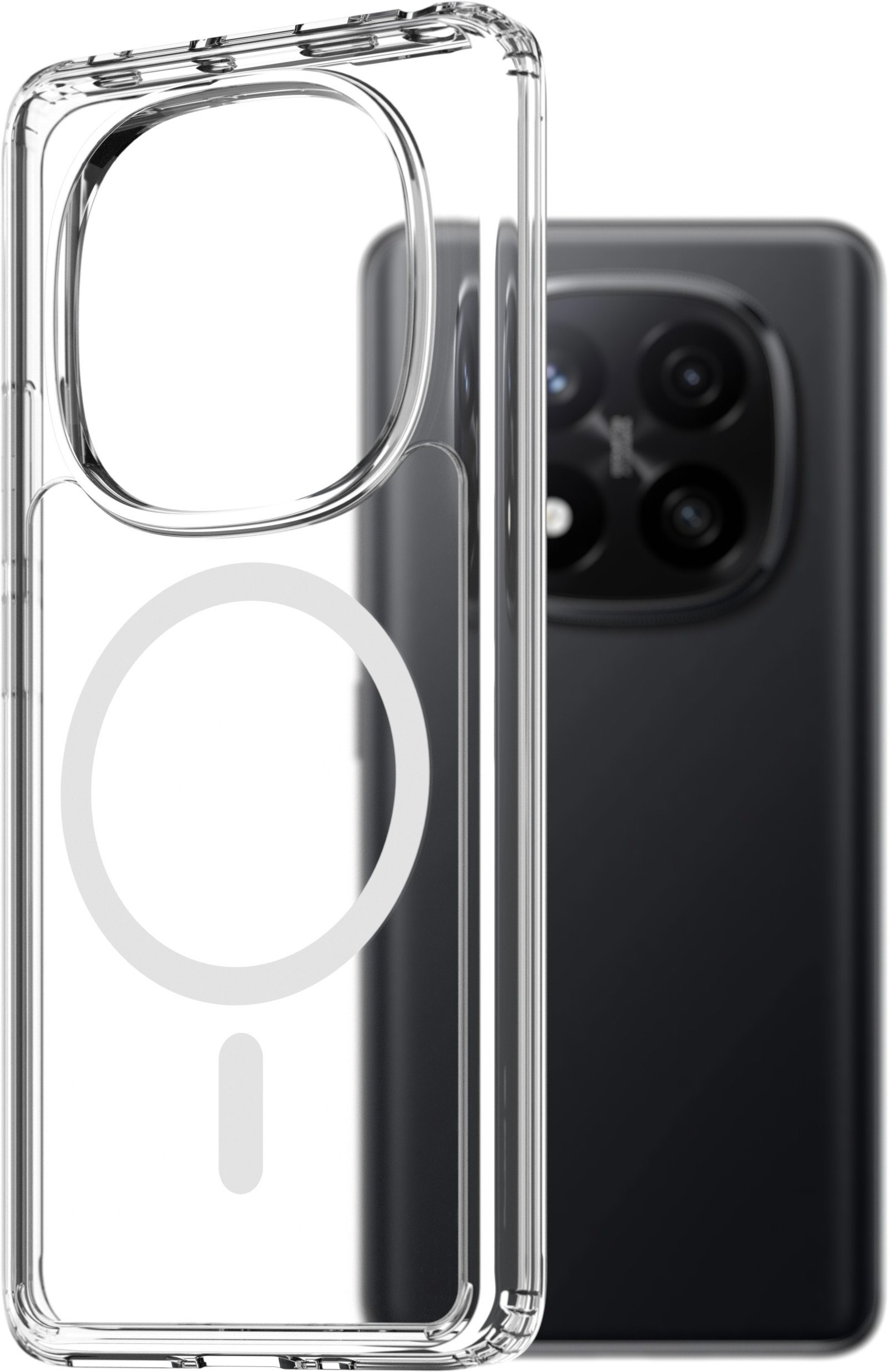 AlzaGuard Crystal Clear TPU Case Compatible with Magsafe pro Xiaomi Redmi Note 14 Pro+ 5G