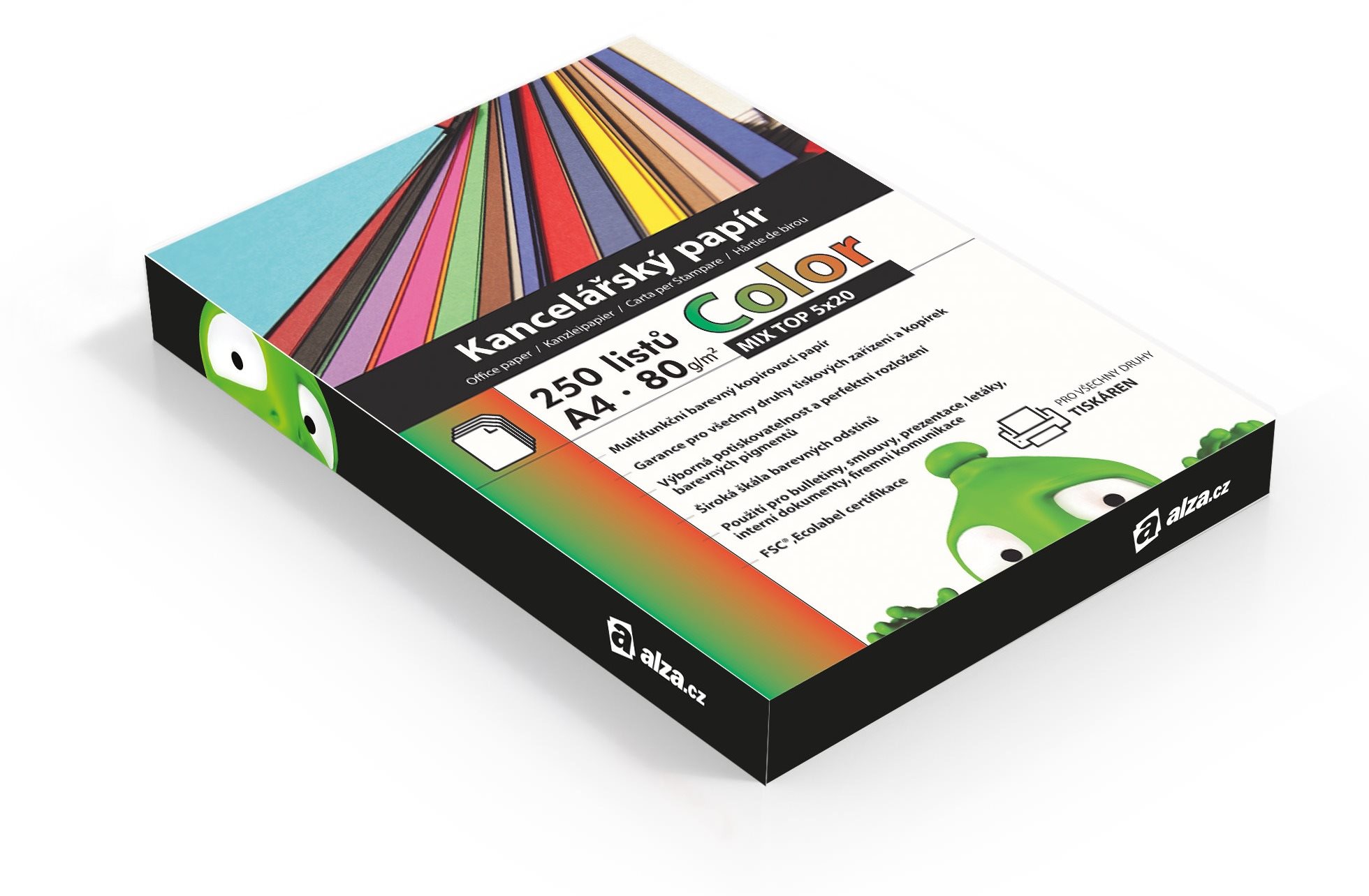 Alza Color A4 MIX TOP 10x 25 listů