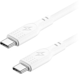 AlzaPower SilkCore USB-C / USB-C 2.0 5A, 240W, 1m, bílý