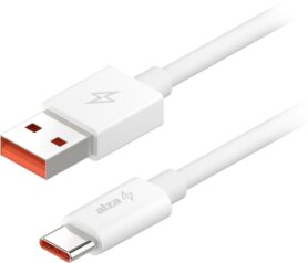 AlzaPower Core USB-A to USB-C Xiaomi Mi Turbo Charge 6A 120W 2m bílý