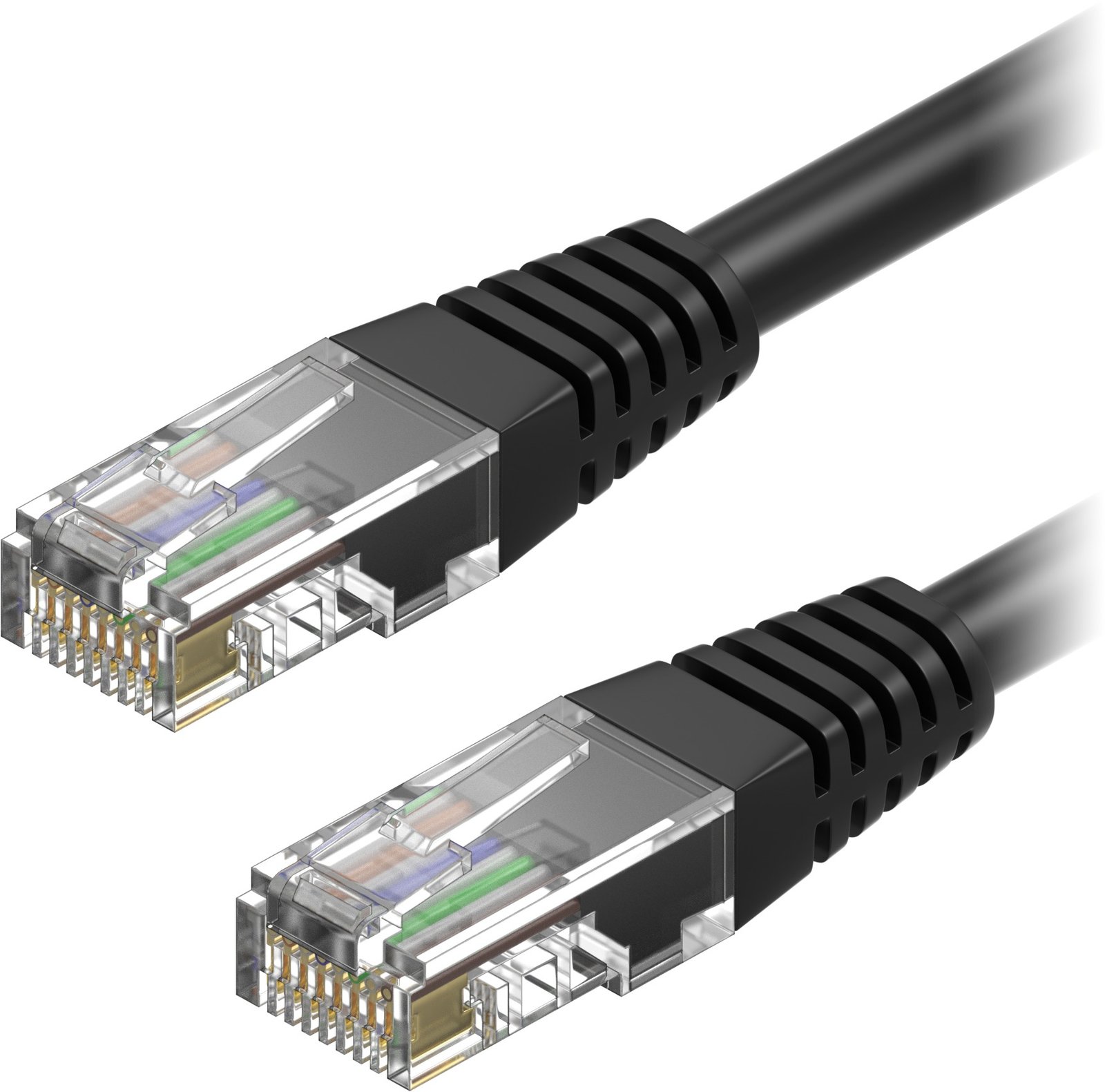AlzaPower Patch CAT6 UTP 7m černý