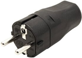 Bachmann Konektor síťový 250 V / 16 A, samec, CEE 7 / 7, na kabel, černý (960.101)