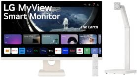 27" LG Smart 27U511SA-W + LG Swing Stand