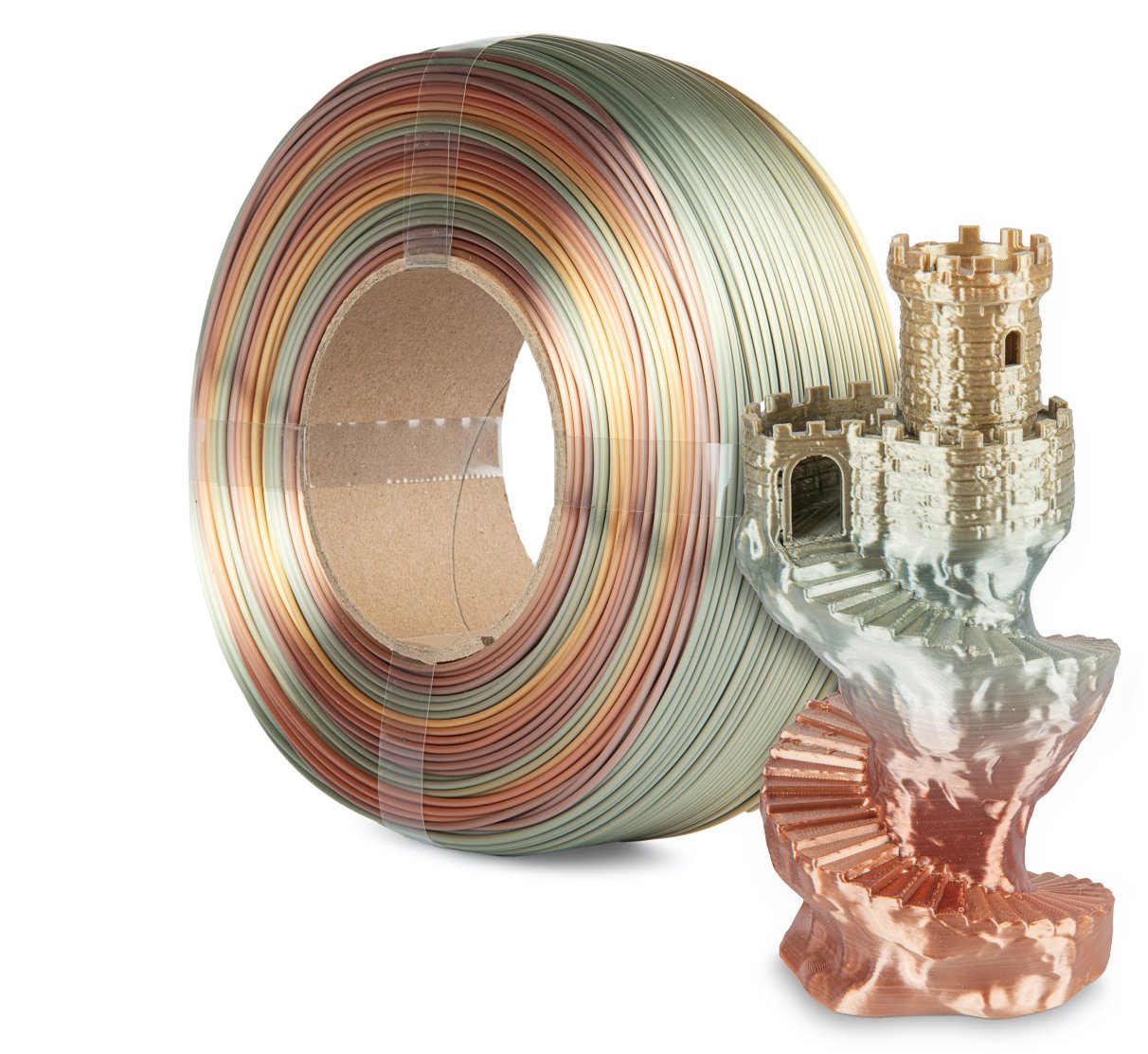 Filament Spectrum ReFill PLA SILK Rainbow 1.75mm Ancient 1kg