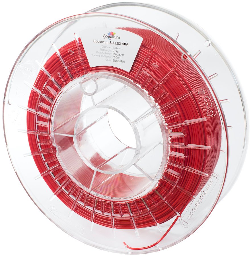 Filament Spectrum S-Flex 98A 1.75mm Bloody Red 0.5kg