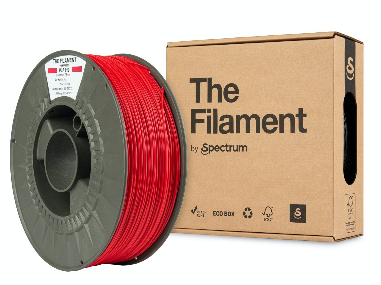 The Filament PLA HS 1.75mm Fire Red 1kg