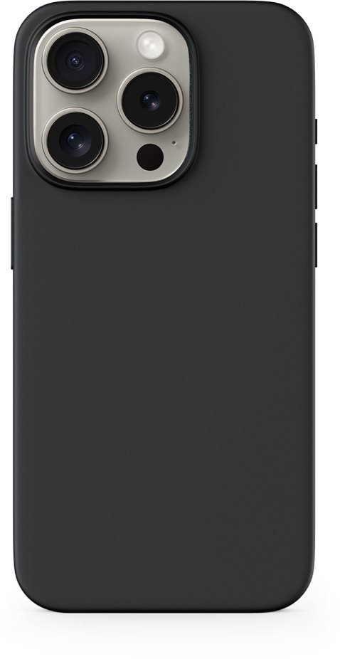 Epico Mag+ silikonový kryt pro iPhone 15 Pro s podporou MagSafe - černý