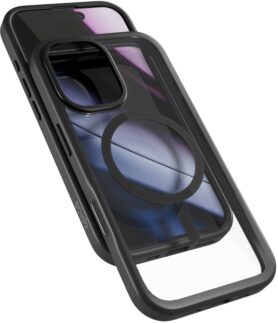 Epico Hero Pro Mag+ kryt iPhone 17 Qi2 & MagSafe kompatibilní - černá transparentní