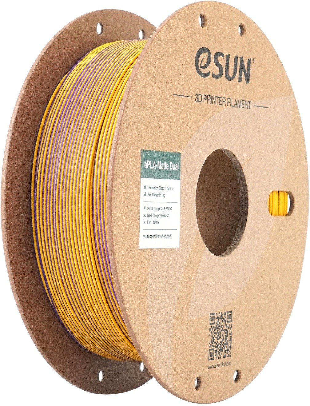 eSUN ePLA-Dual Matte 1kg Purple Yellow