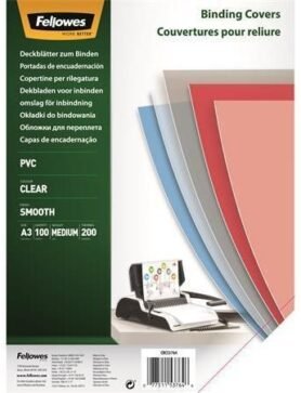 Fellowes A3 přední, transparentní - balení 100 ks