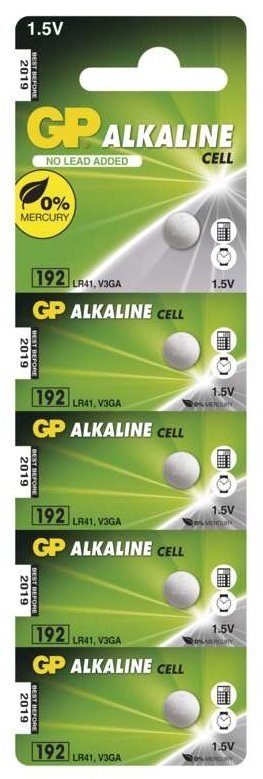 GP LR41 (192F) alkalická 5ks v blistru
