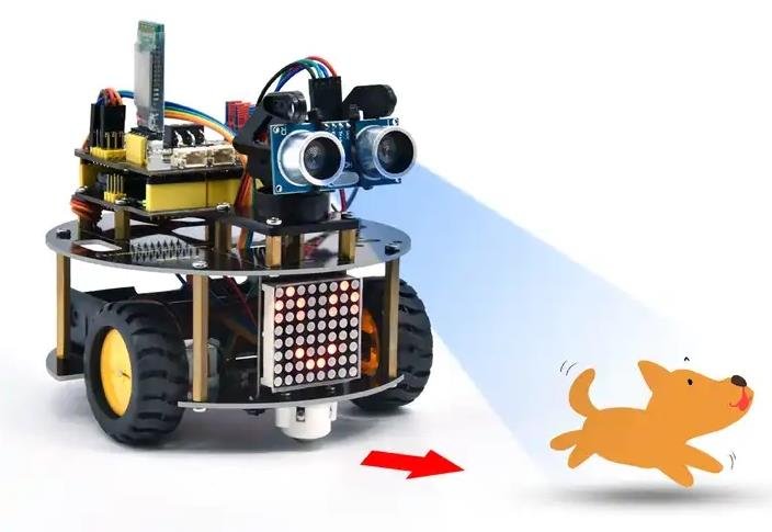 Keyestudio Arduino chytré robotické auto Little Turtle V3.0