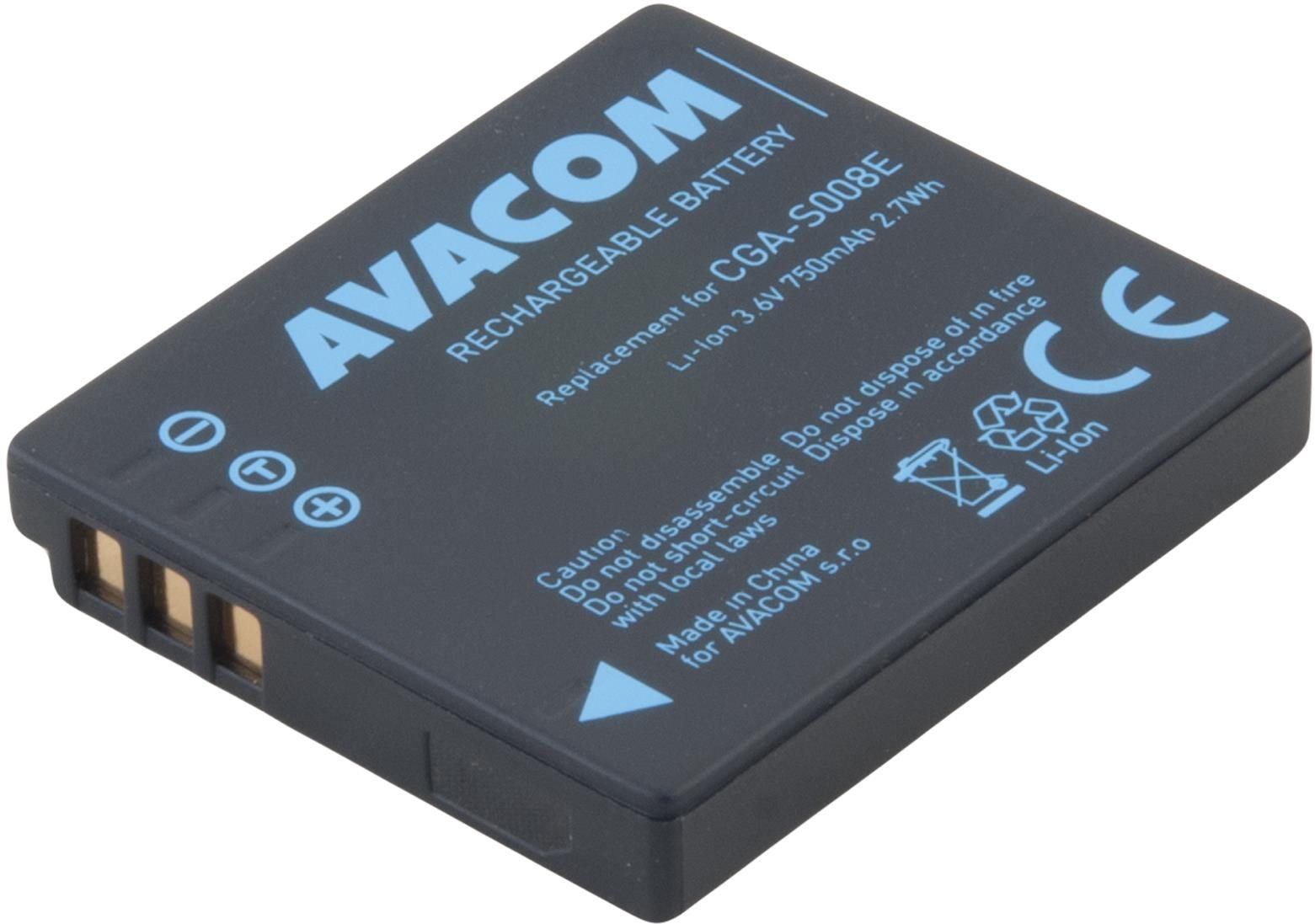 Avacom za Panasonic CGA-S008E Li-Ion 3.6V 750mAh 2.7Wh