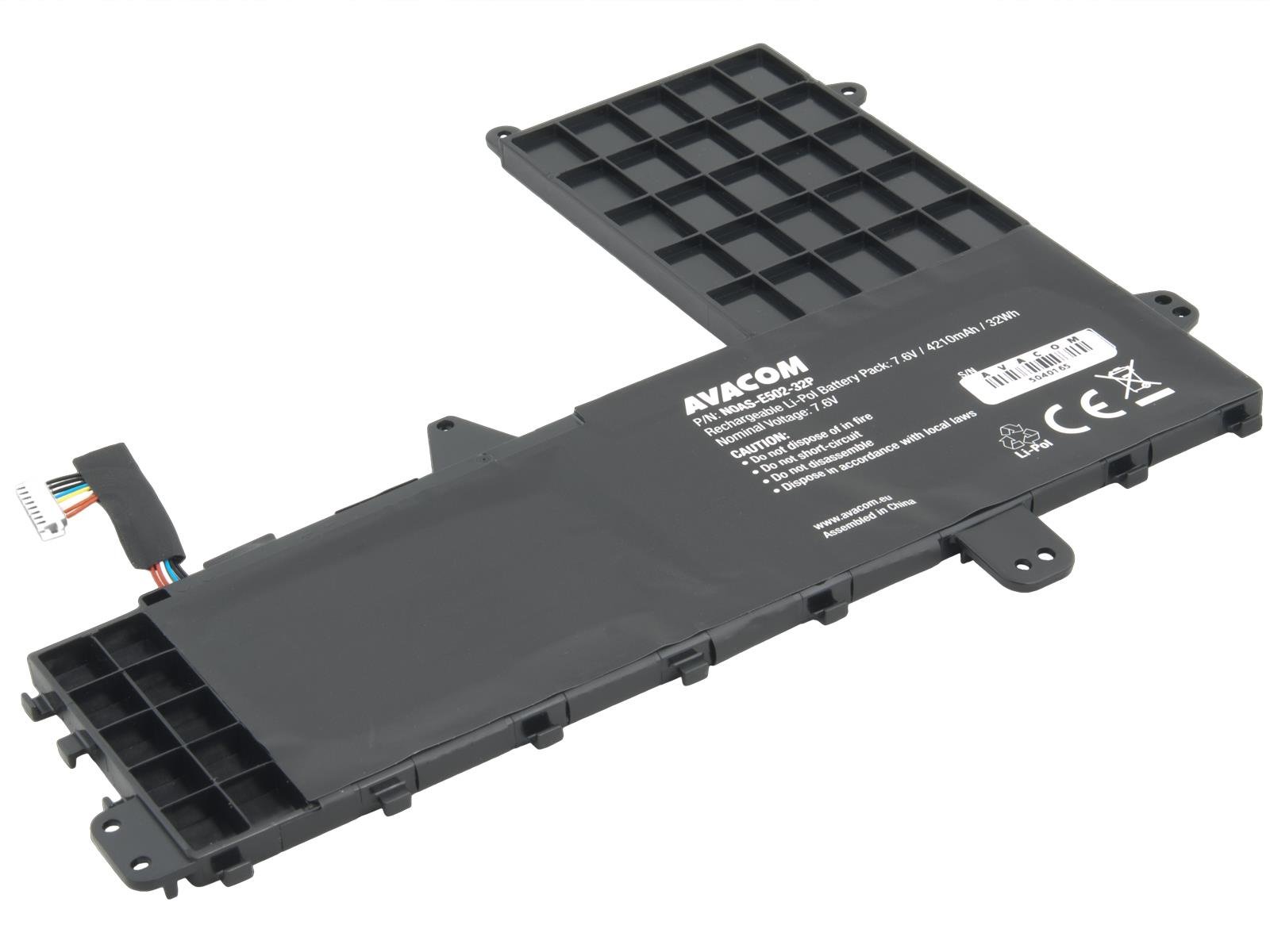 Avacom pro Asus EeeBook E502NA, X502CA Li-Pol 7,6V 4210mAh 32Wh