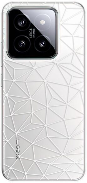 iSaprio Abstract Triangles 03 - white - Xiaomi 14