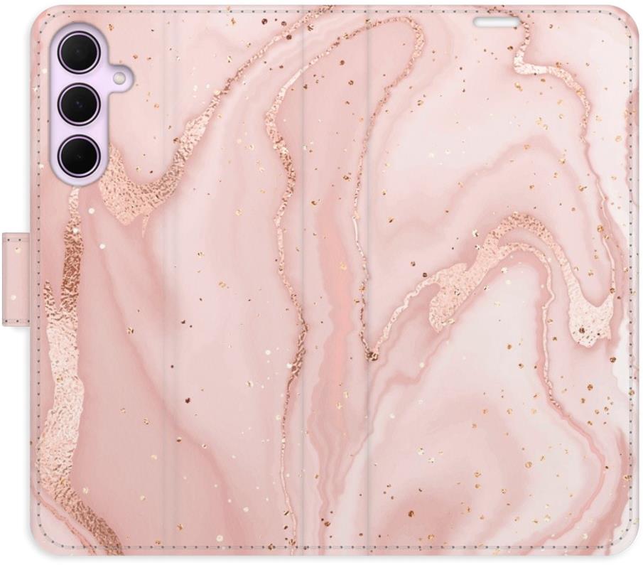 iSaprio Flip pouzdro RoseGold Marble pro Samsung Galaxy A55 5G