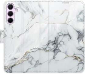 iSaprio Flip pouzdro SilverMarble 15 pro Samsung Galaxy A55 5G